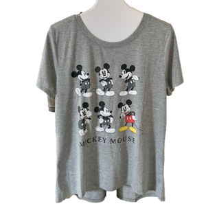 Mickey Mouse Gray Short Sleeves T -Shirt